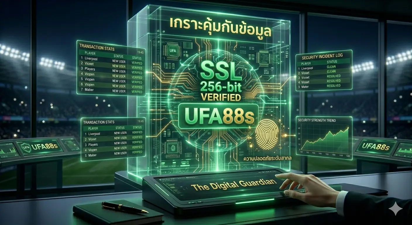 มาตรฐานความปลอดภัย SSL 256-bit ของระบบสมาชิก UFA88S มาตรฐานความปลอดภัย SSL 256-bit ของระบบสมาชิก UFA88S