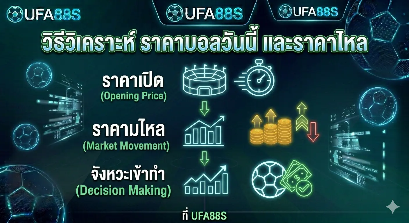 วิธีวิเคราะห์ราคาบอลวันนี้และราคาไหลสำหรับการแทงบอลออนไลน์ วิธีวิเคราะห์ราคาบอลวันนี้และราคาไหลสำหรับการแทงบอลออนไลน์