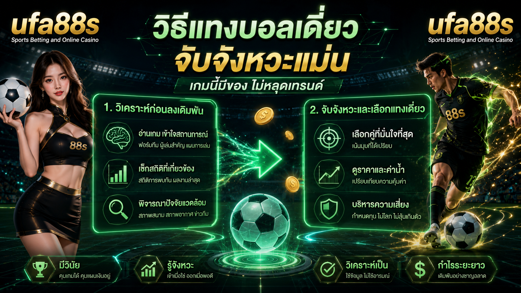 วิธีแทงบอลเดี่ยว