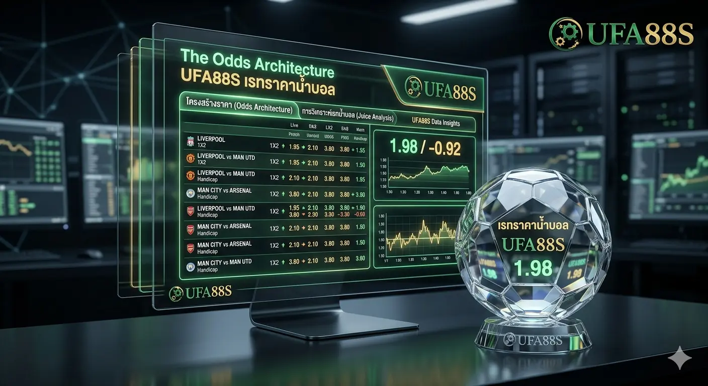 เทคนิคการอ่านเรทราคาน้ำบอลเพื่อการบริหารพอร์ตงานบน UFA88S เทคนิคการอ่านเรทราคาน้ำบอลเพื่อการบริหารพอร์ตงานบน UFA88S