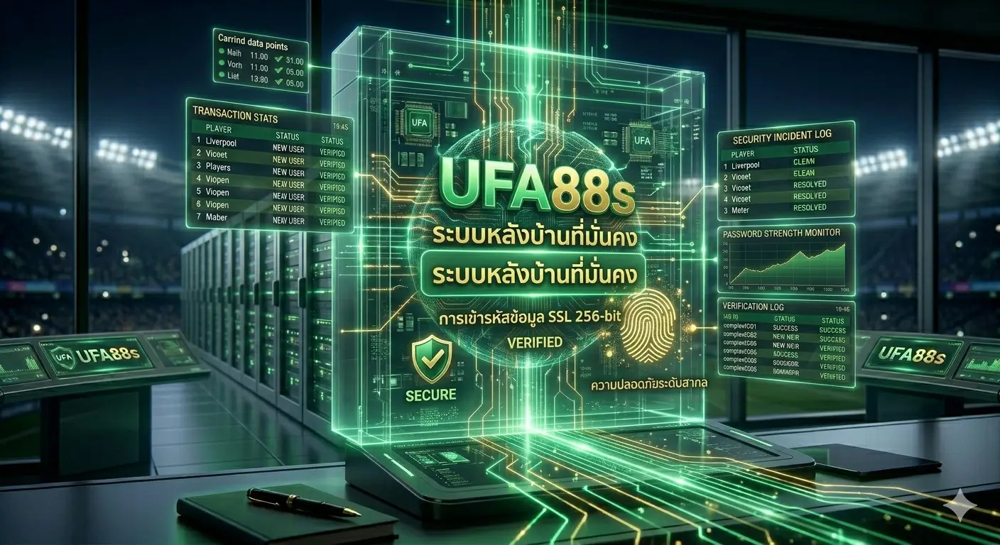 ระบบความปลอดภัยและการเข้ารหัสข้อมูลของเว็บแทงบอลออนไลน์ UFA88S ระบบความปลอดภัยและการเข้ารหัสข้อมูลของเว็บแทงบอลออนไลน์ UFA88S