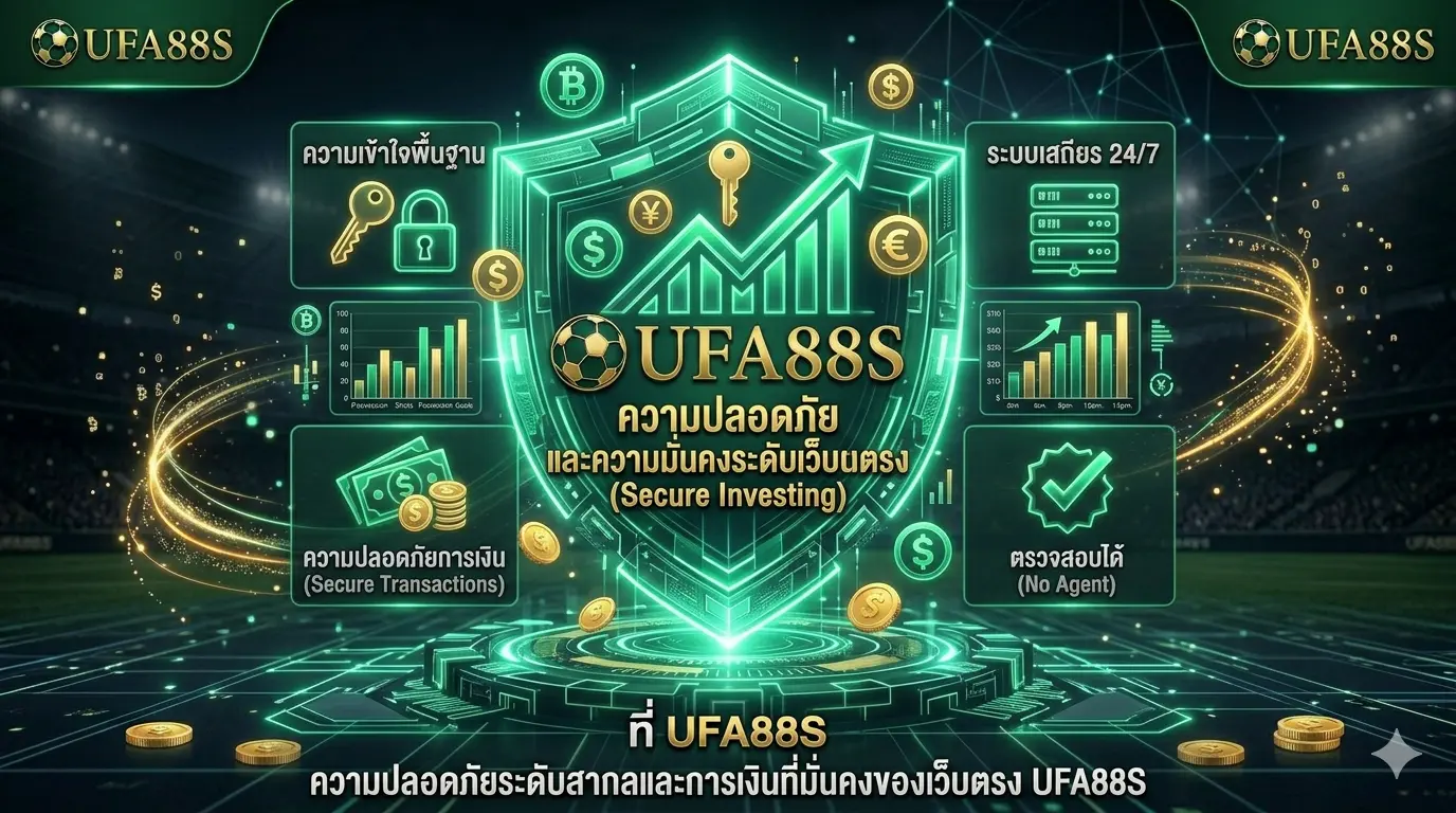 ความปลอดภัยระดับสากลและการเงินที่มั่นคงของเว็บตรง UFA88S ความปลอดภัยระดับสากลและการเงินที่มั่นคงของเว็บตรง UFA88S