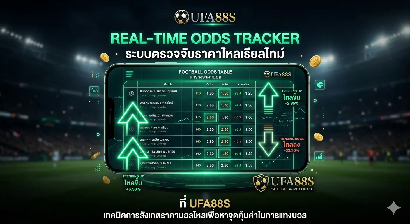 เทคนิคการสังเกตราคาบอลไหลเพื่อหาจุดคุ้มค่าในการแทงบอล เทคนิคการสังเกตราคาบอลไหลเพื่อหาจุดคุ้มค่าในการแทงบอล