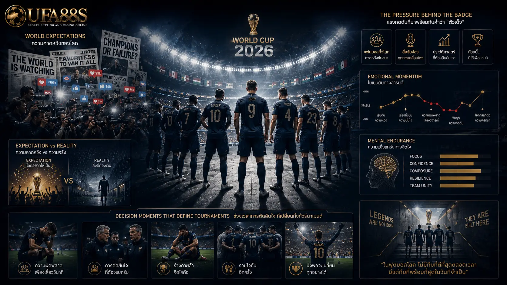 วิเคราะห์ทีมเต็งแชมป์บอลโลก 2026 และปัจจัยลุ้นแชมป์