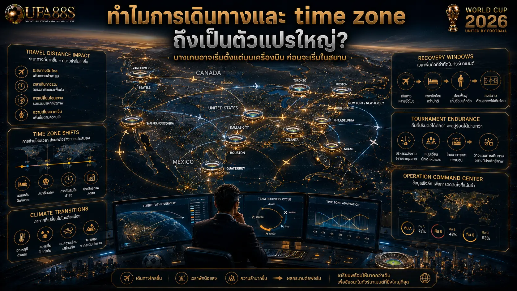 ทำไมการเดินทางและ time zone ถึงเป็นตัวแปรใหญ่?