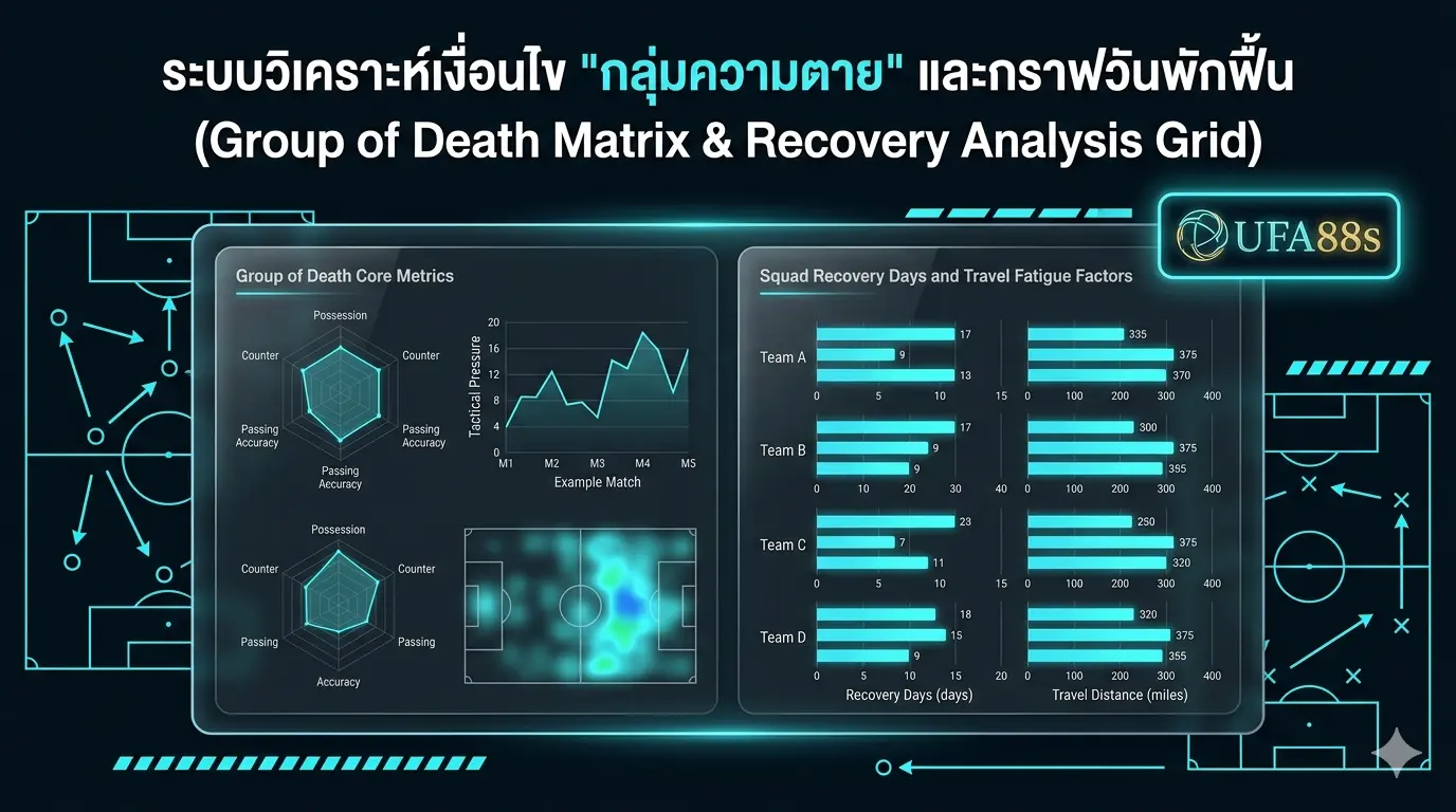 ตารางวิเคราะห์โปรแกรมบอลโลกกลุ่มความตายและสถิติจังหวะความฟิตของนักเตะ ตารางวิเคราะห์โปรแกรมบอลโลกกลุ่มความตายและสถิติจังหวะความฟิตของนักเตะ