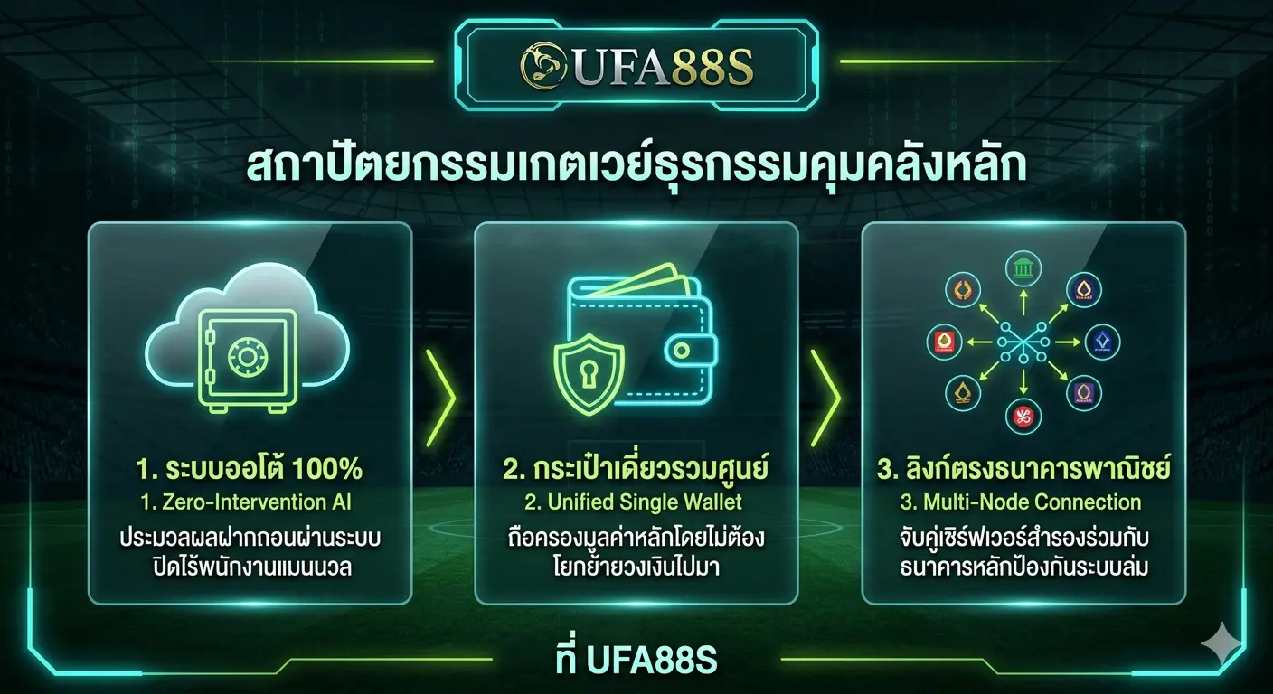 สถาปัตยกรรมเกตเวย์ธุรกรรมคุมคลังหลัก สถาปัตยกรรมเกตเวย์ธุรกรรมคุมคลังหลัก