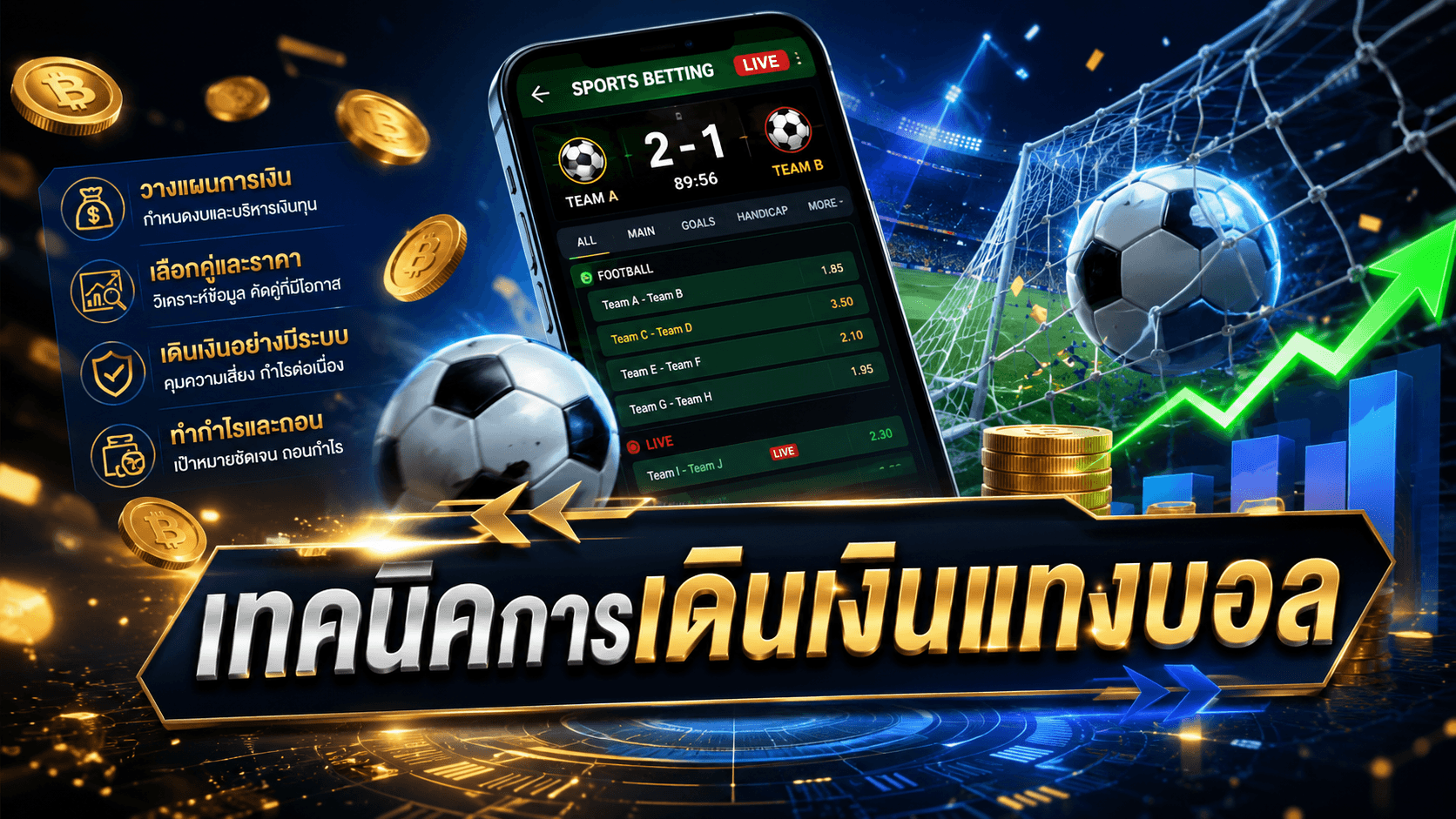 เทคนิคการเดินเงินแทงบอล