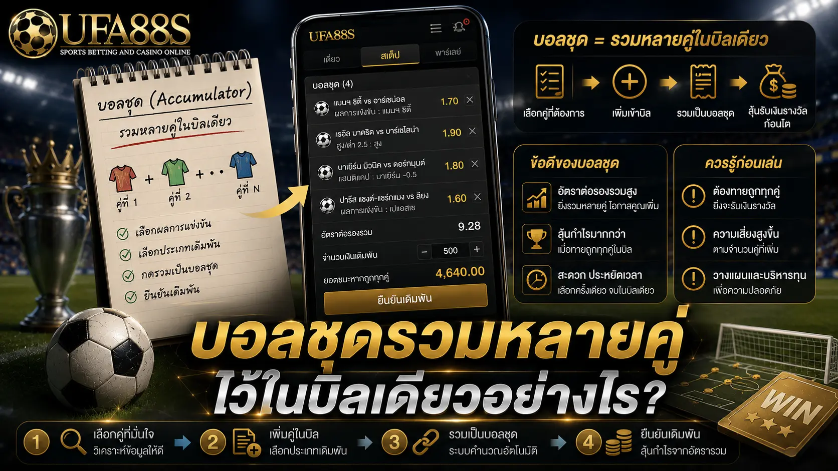 โครงสร้างบอลชุด บอลชุดรวมหลายคู่ไว้ในบิลเดียวอย่างไร?