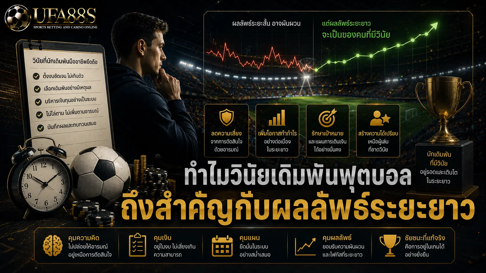 วินัยแทงบอล ทำไมวินัยเดิมพันฟุตบอลถึงสำคัญกับผลลัพธ์ระยะยาว
