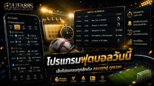 โปรแกรมฟุตบอลวันนี้