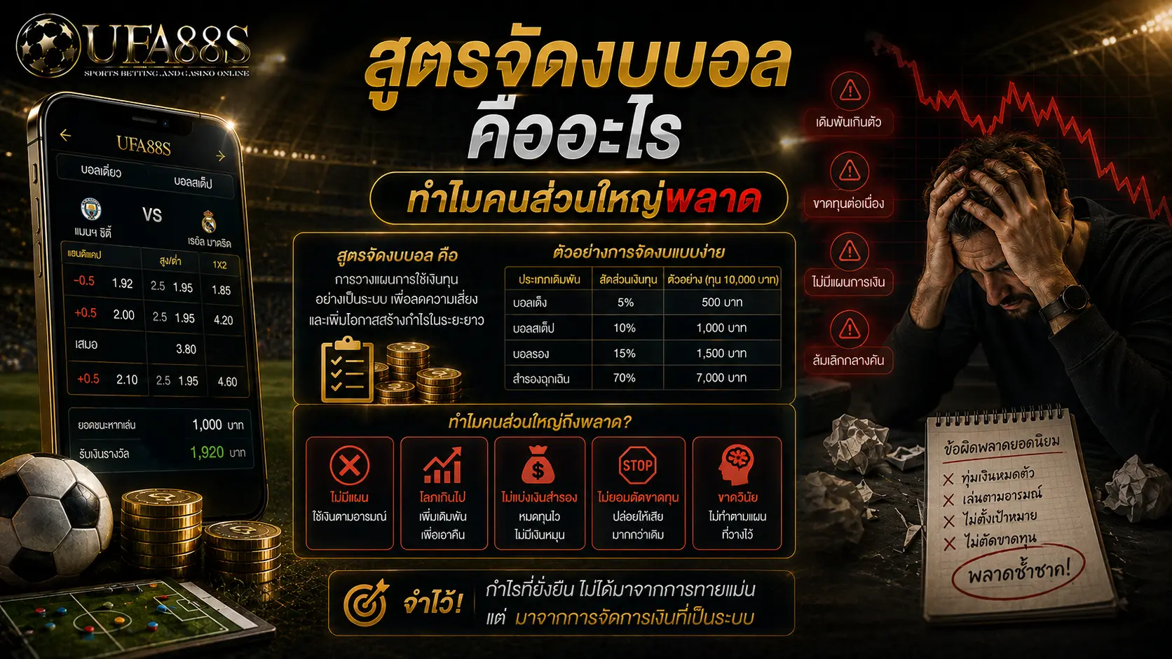 สูตรจัดงบบอล สูตรจัดงบบอลคืออะไร ทำไมคนส่วนใหญ่พลาด