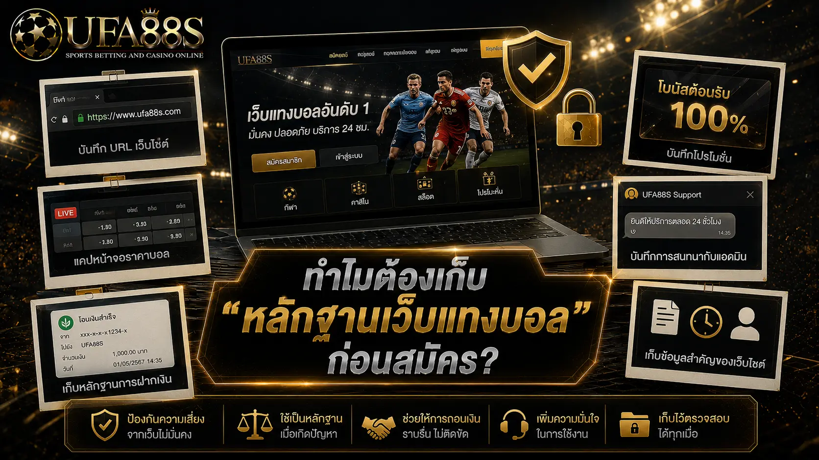 ทำไมต้องเก็บ “หลักฐานเว็บแทงบอล” ก่อนสมัคร?