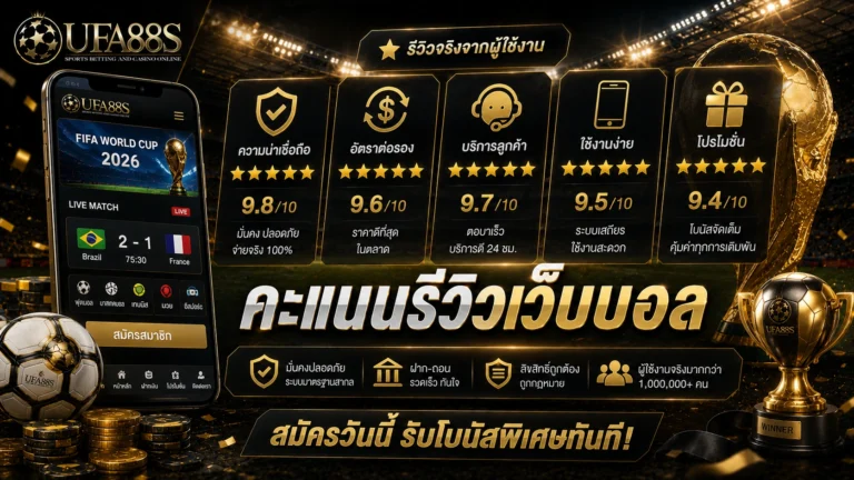 คะแนนรีวิวเว็บบอล