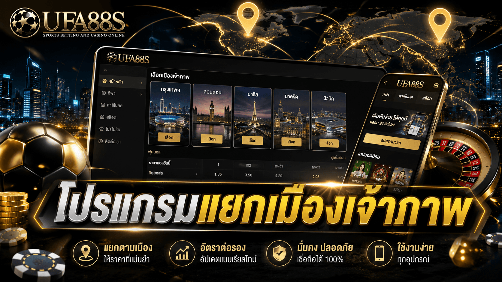 โปรแกรมแยกเมืองเจ้าภาพ