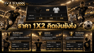 ราคา 1X2 คิดเงินยังไง