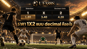 ราคา 1X2 แบบ decimal คืออะไร