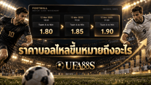 ราคาบอลไหลขึ้นหมายถึงอะไร