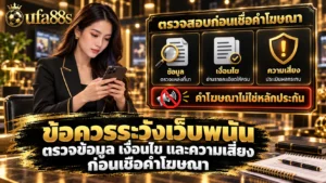 ข้อควรระวังเว็บพนัน