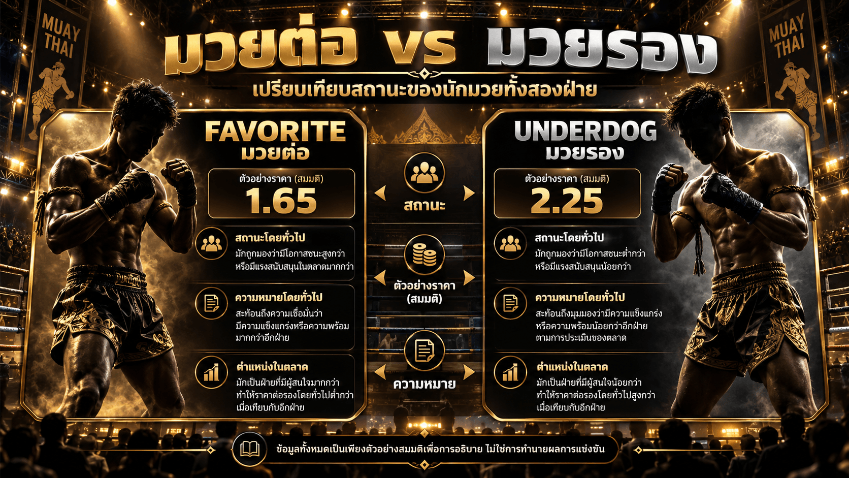 มวยต่อ vs มวยรอง