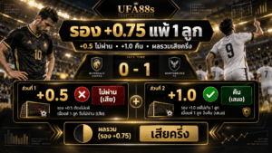รองครึ่งควบลูกแพ้ 1 ลูกเสียเท่าไหร่