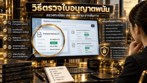 วิธีตรวจใบอนุญาตพนัน
