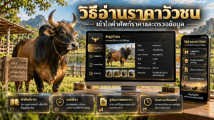 วิธีอ่านราคาวัวชน