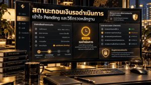 สถานะถอนเงินรอดำเนินการ