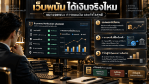 เว็บพนัน ได้เงินจริงไหม